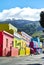 Colourfull housses in Bo-kaap neighborhood Cape-Town