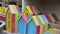 Colourfull wooden insect houses