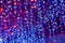 Colourless Unfocused Christmas Tree Lights Blurred Background Festival Lighting