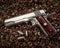 Colt 45 Mark IV 80 series with custom engraving