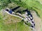 Coltesti fortress from above. Coltesti Village, Rimetea, Apuseni Mountains - Romania