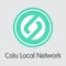 Colu Local Network - Crypto Currency Logo. Vector Icon