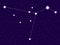 Columba constellation. Starry night sky. Space objects, galaxy. Vector