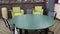 Columbia County public library Pan a vintage green table and chairs