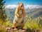 Columbia Ground Squirrel  Made With Generative AI illustration