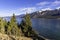 Columbia Lake in the East Kootenays near Invermere British Columbia Canada in the early winter