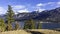 Columbia Lake in the East Kootenays near Invermere British Columbia Canada in the early winter