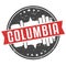 Columbia South Carolina Round Travel Stamp Icon Skyline City Design badge Illustration Clipart.