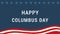 columbus day animation background in flat design, happy columbus day animation