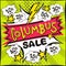 Columbus Day Sale Bright banner in the style of popart