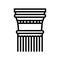 column ancient rome line icon vector illustration