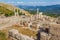 Column and arches of ancient Roman agora at Sagalassos, Turkey