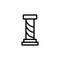 Column architecture icon. Simple line, outline vector elements of architecture icons for ui and ux, website or mobile application