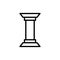 Column architecture icon. Simple line, outline vector elements of architecture icons for ui and ux, website or mobile application