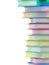 Column of books background.