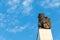 The column with a bronze lion placed on its top, Bratislava, Slovakia