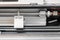 Column connected to HPLC system in termostate. HPLC system at analytical chemistry laboratory.