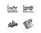 Column diagram, Trade infochart and Growth chart icons. Credit card sign. Vector