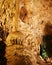 A Column and Flowstone in Carlsbad Caverns