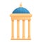 Column gazebo icon, cartoon style