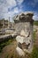 Column with Greek Text at Perga in Turkey