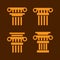 Column icons. Ancient architecture antique column . Antiqu