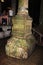 The Column with inverted Medusa head base inside Basilica Cistern in Istanbul, Turkey