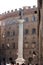 Column of Justice is an ancient Roman marble column with a porphyry statue of Justice at the top, Florence, Italy