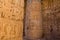 Column in Medinet Habu (Mortuary temple of Ramesses III) at the Theban Necropolis, Egy