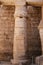 Column in Medinet Habu Temple in Luxor, Egypt