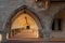 Column and passage of an old antique church