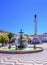Column Pedro IV Fountain Rossio Square Lisbon Portugal