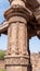 Column at qutub minar complex ruins in delhi