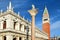 Column of St Theodore and campanile, Venice