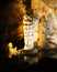 A Column and Stalagmite in Carlsbad Caverns