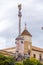 Column and statue commemorating the triumph of Saint Raphael situated in Plaza del Triunfo, Cordoba