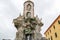 Column and statue commemorating the triumph of Saint Raphael situated in Plaza del Triunfo, Cordoba