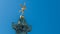 The column and statue at the Place de la Bastille timelapse in Paris.