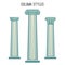 Column styles set from elegant ancient architecture traditions