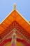 Column under the roof in tibetan Thrangu monastery , Canada