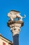 Column with the Winged Lion of Saint Mark symbol of Venice - Vicenza Italy