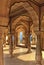 Columned hall of Amber fort, Jaipur, India