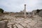 Columned street. Roman remains in Tyre. Tyre is an ancient Phoenician city. Tyre, Lebanon