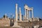 columns of the ancient city Pergamon & x28; Bergama& x29;, Turkey