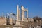 columns of the ancient city Pergamon & x28; Bergama& x29;, Turkey