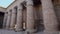 Columns in the Ancient Temple of Medinet Habu in Luxor