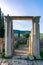 Columns and Archway at the Roman Ruins of Volubilis in Morocco