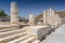 Columns on Byzantine Palladius Street at Beit She`an archaeological site, Jordan Valley.