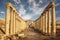 Columns of the cardo maximus, Ancient Roman city of Gerasa of Antiquity , modern Jerash