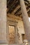 Columns and ceiling of Erechtheum Temple, Acropolis, Athens